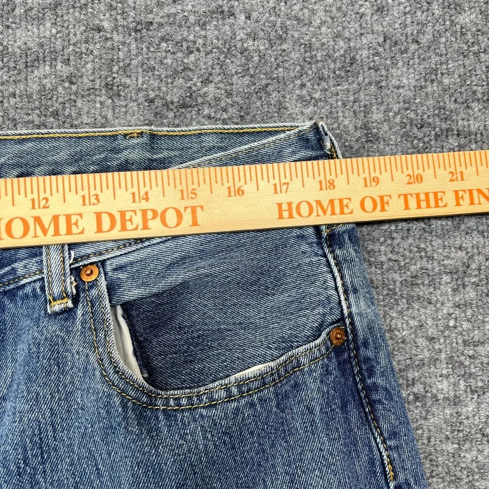 Levi's 501 Original Jeans Men's Denim Pockets Mid Rise Classic Straight‎ - 36x30